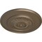 Ekena Millwork Floral Ceiling Medallion, Hand-Painted Warm Silver, 23 1/2"OD x 2 3/4"P CM23FLWSS - alternate 2